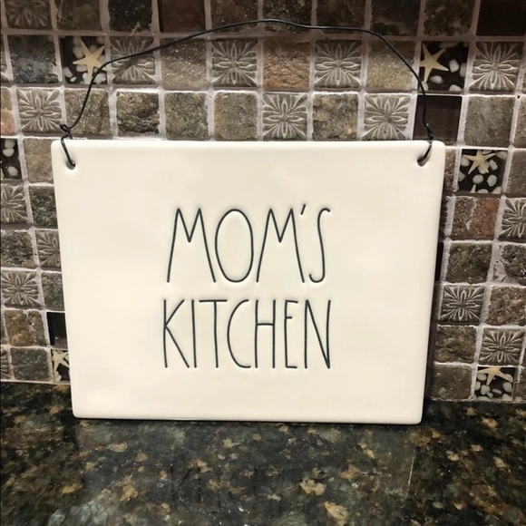 Rae Dunn Other - ****SOLD****Rae Dunn Mom’s Kitchen white Ceramic Hanging plaque